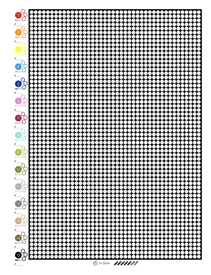 Color by Number - Animals - Mystery Mosaics Coloring Book