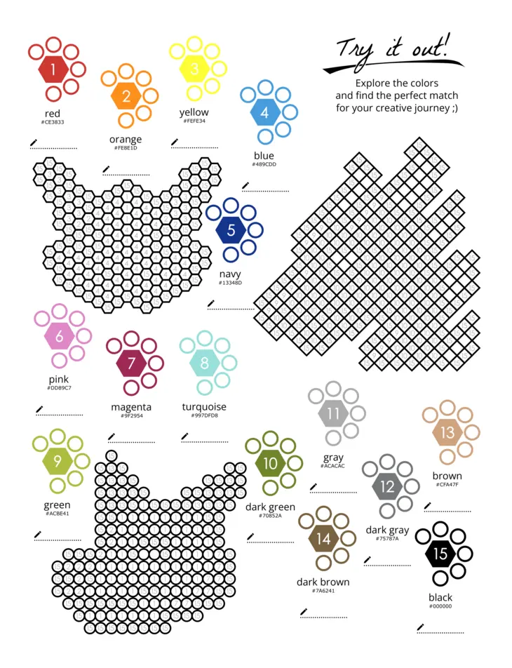 Color by Number - Dragons - Mystery Mosaics Coloring Book