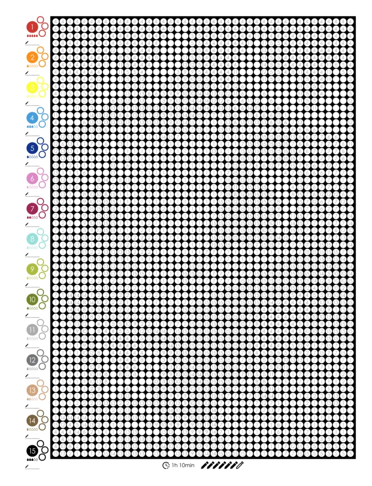 Color by Number - Dragons - Mystery Mosaics Coloring Book