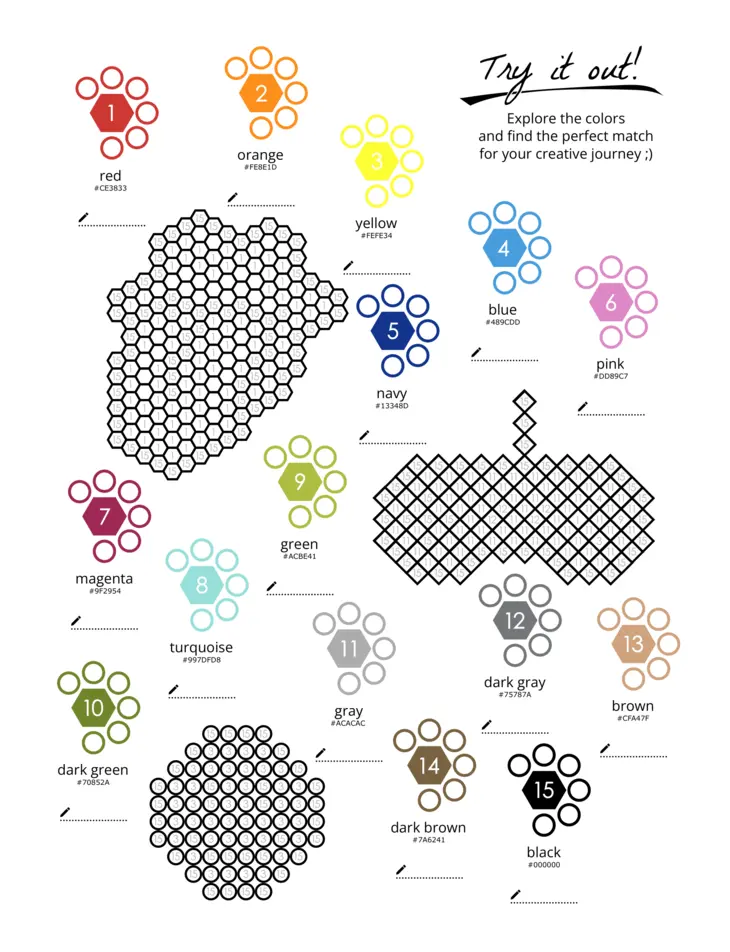 Color by Number - 90s Vibes - Mystery Mosaics Coloring Book