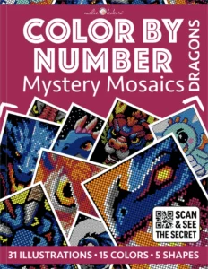 Color by Number - Dragons - Mystery Mosaics Coloring Book