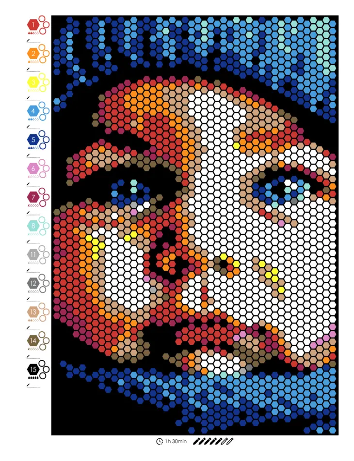 Color by Number - Babies - Mystery Mosaics Coloring Book
