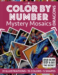 Color by Number - Dragons - Mystery Mosaics Coloring Book
