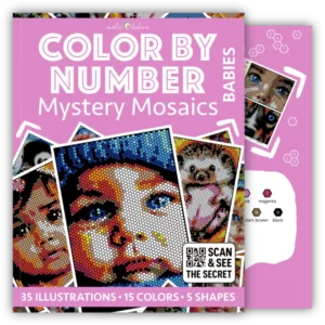 Color by Number - Babies - Mystery Mosaics Coloring Book