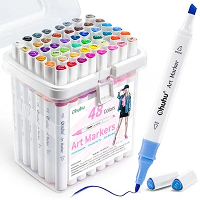 Ohuhu Alkohol Markers - 48 Set "Art Markers"