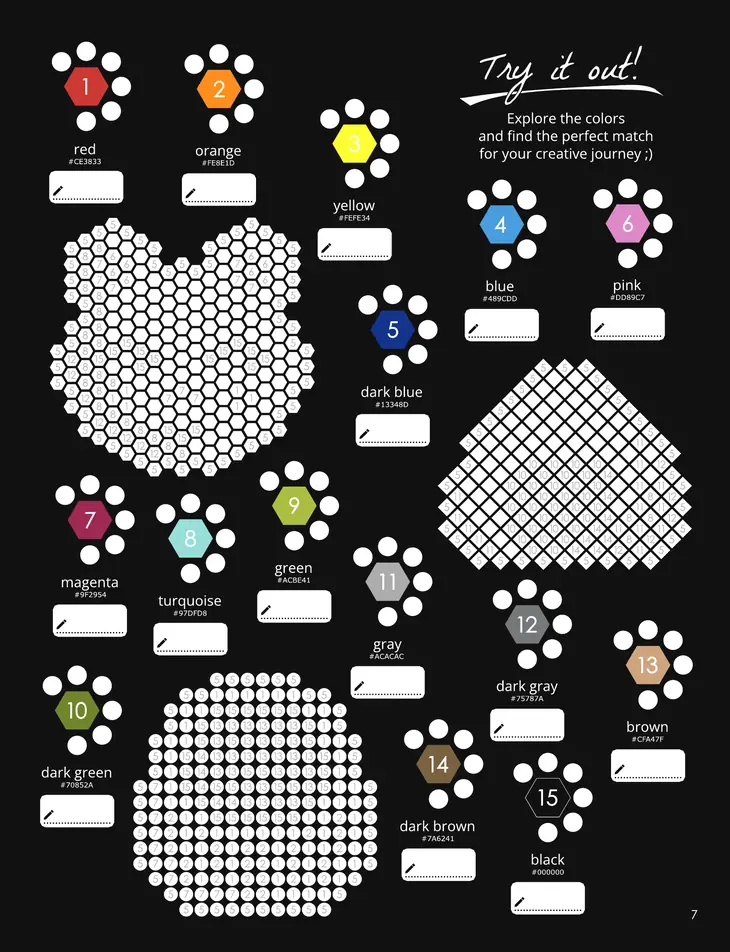 Color by Number - Japan [Black Edition] - Mystery Mosaics Coloring Book