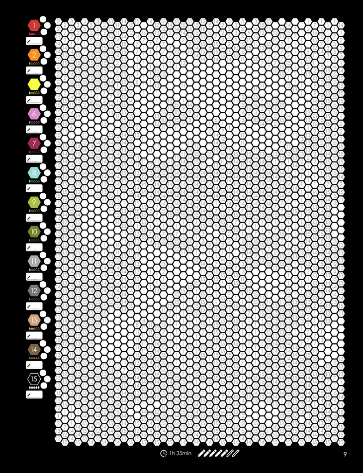 Color by Number - Japan [Black Edition] - Mystery Mosaics Coloring Book