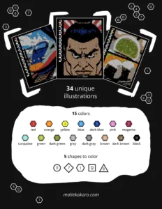 Color by Number - Japan [Black Edition] - Mystery Mosaics Coloring Book