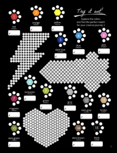 Color by Number - 80s Vibes [Black Edition] - Mystery Mosaics Coloring Book