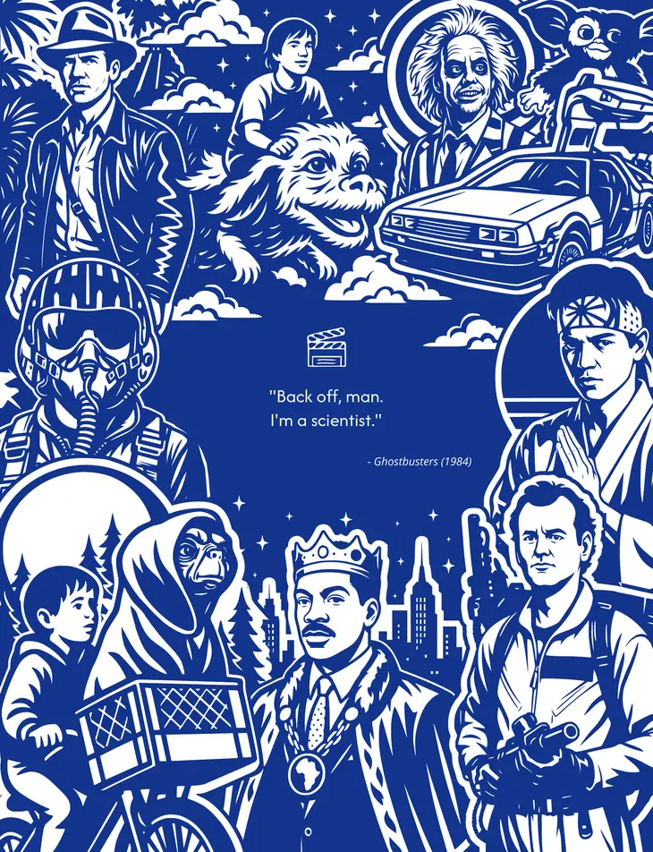 Color by Number - 80s Vibes - Mystery Mosaics Coloring Book