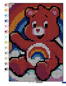 Color by Number - 80s Vibes - Mystery Mosaics Coloring Book