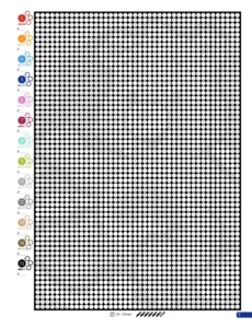 Color by Number - 80s Vibes - Mystery Mosaics Coloring Book