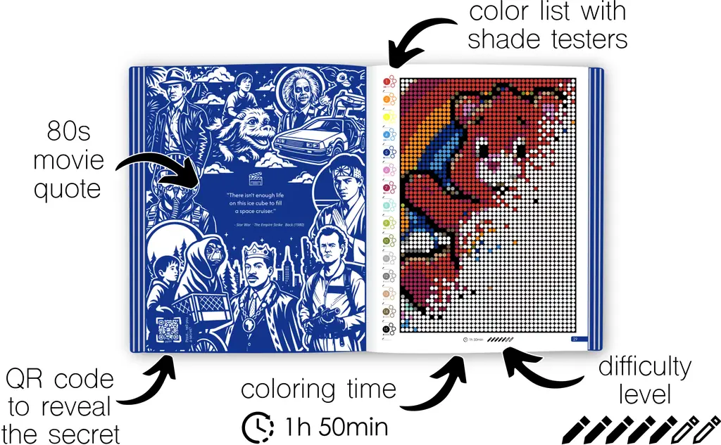 Color by Number - Japan - Mystery Mosaics Coloring Book