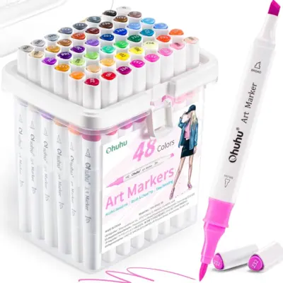 Ohuhu Alkohol Markers - 48 Set "Art Markers"