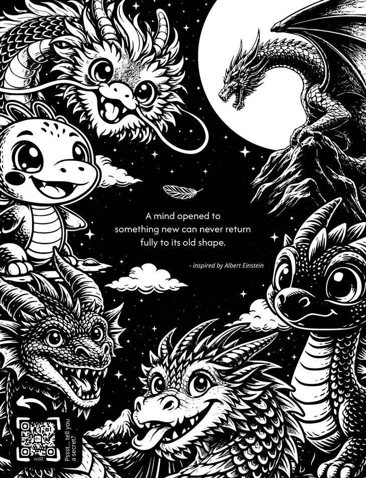 Color by Number | Mystery Mosaics - Dragons | 31 Hidden Dragons, 15 Vibrant Colors, Bold & Easy