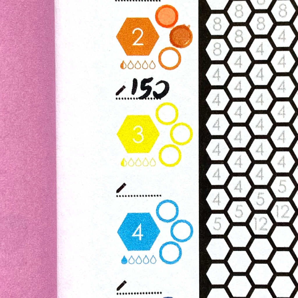 List of Colors on Each Page