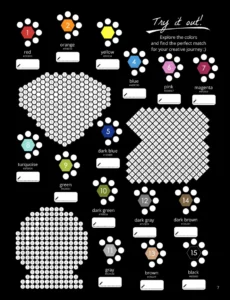 Color by Number - Legends [Black Edition] - Mystery Mosaics Coloring Book