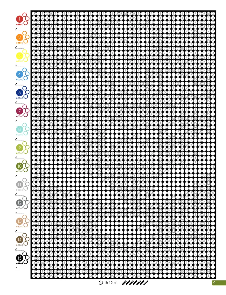 Color by Number - Legends - Mystery Mosaics Coloring Book