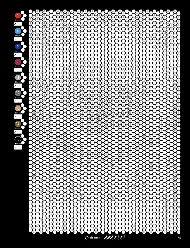 Color by Number - Legends [Black Edition] - Mystery Mosaics Coloring Book