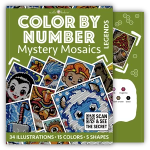 Color by Number - Legends - Mystery Mosaics Coloring Book