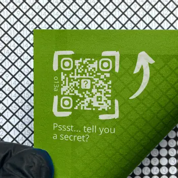 Qr code with the secret