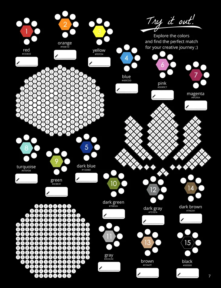 Color by Number - Awakening - Mystery Mosaics Coloring Book