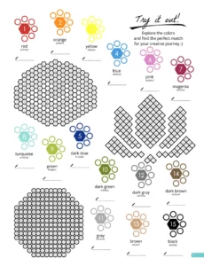 Color by Number - Awakening - Mystery Mosaics Coloring Book