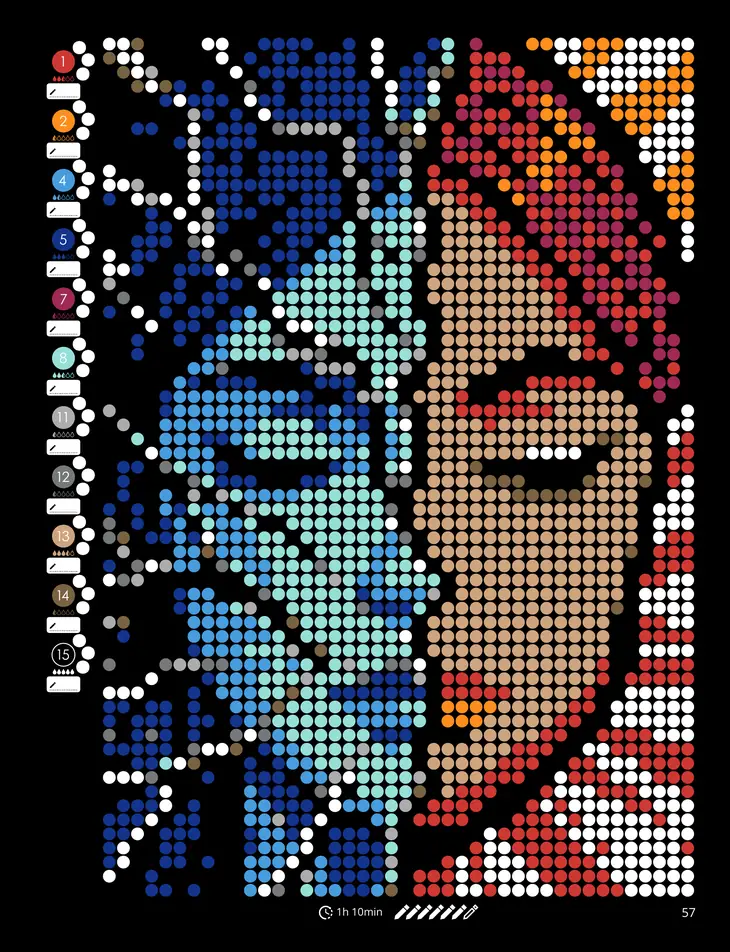 Color by Number - Awakening - Mystery Mosaics Coloring Book
