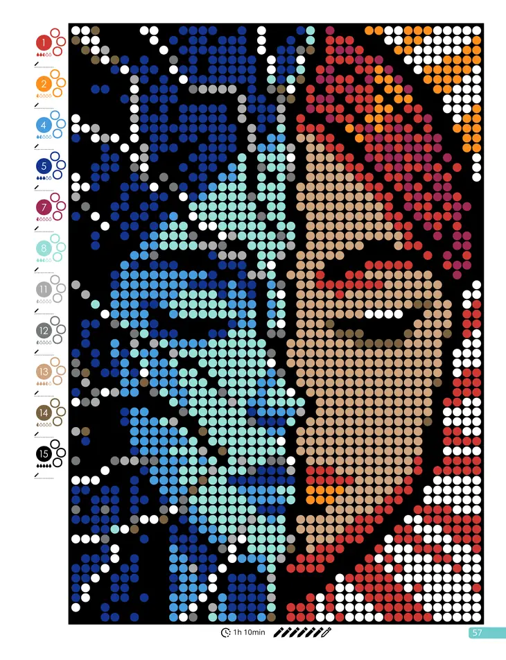Color by Number - Awakening - Mystery Mosaics Coloring Book