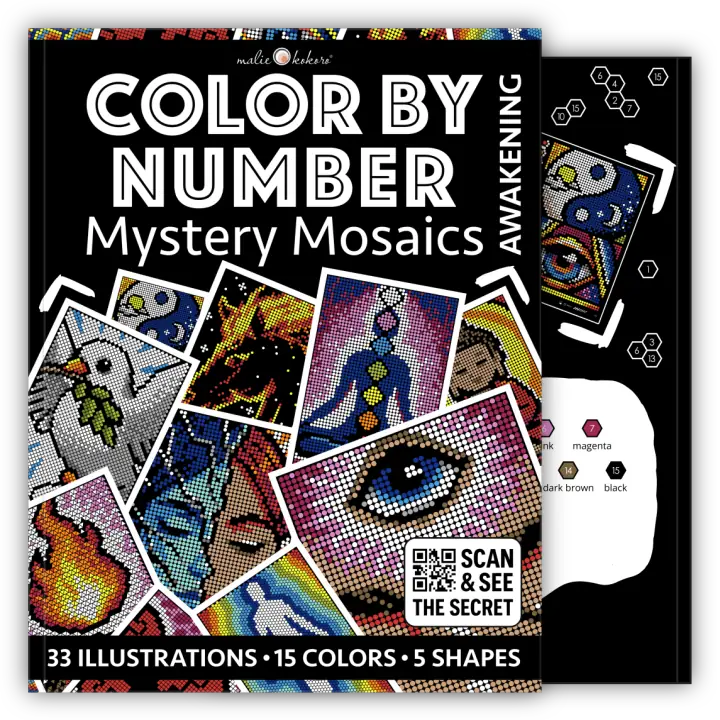 Color by Number - Awakening - Mystery Mosaics Coloring Book