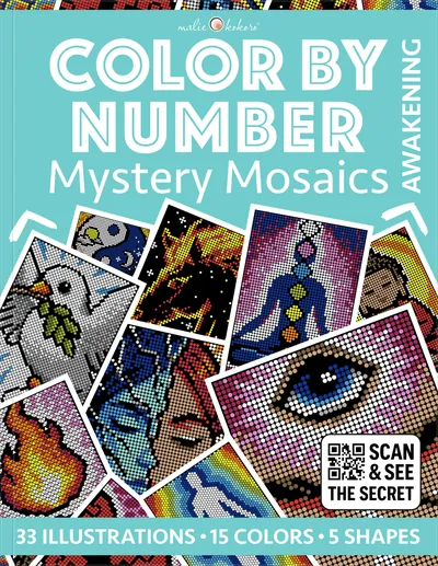 Color by Number - Awakening - Mystery Mosaics Coloring Book